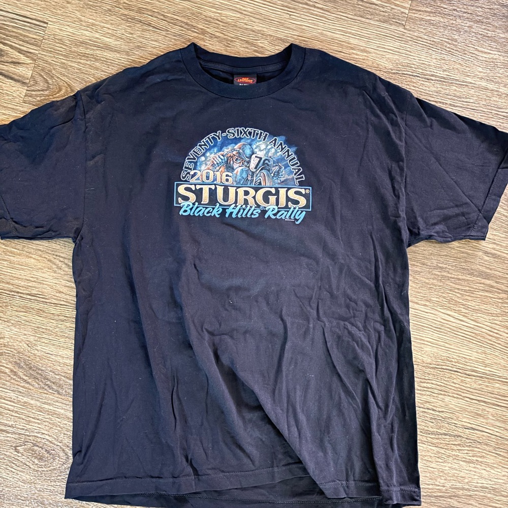 2016 Black Sturgis T-Shirt - Black Hills Rally Graphic Tee